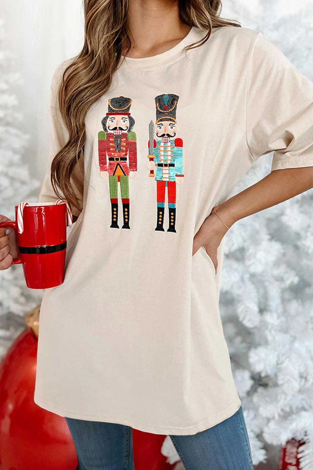 Nutcracker Round Neck Half Sleeve T-Shirt - ClubOn