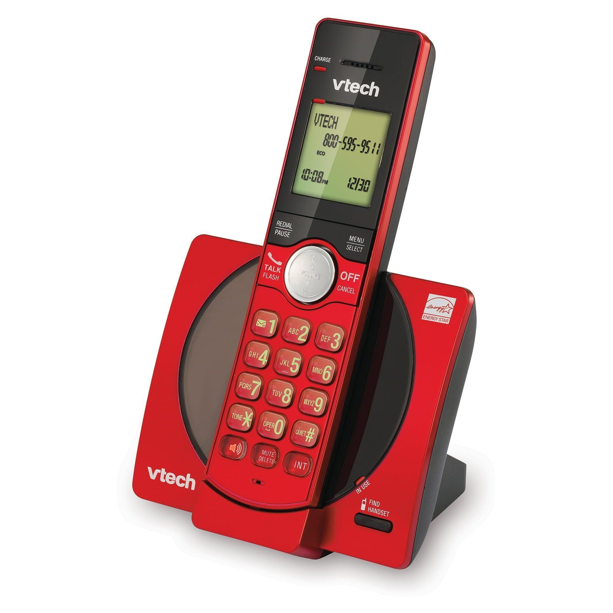 VTech CS6919-16 DECT 6.0 Cordless Phone with Caller ID, Speakerphone, Red - ClubOn