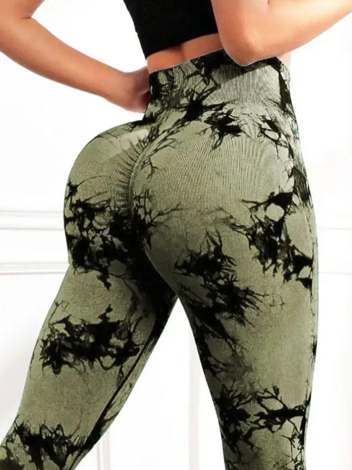 Tie-Dye High Waist Active Leggings – Stylish & Stretchy Fit - ClubOn