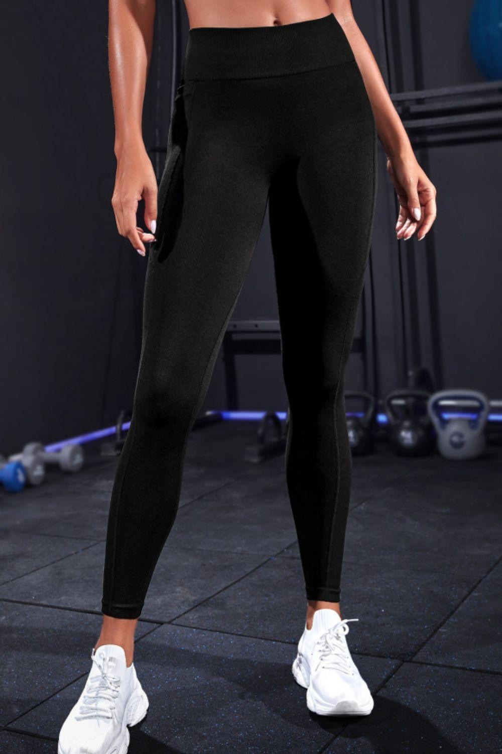 Wide Waistband Sports Leggings - ClubOn