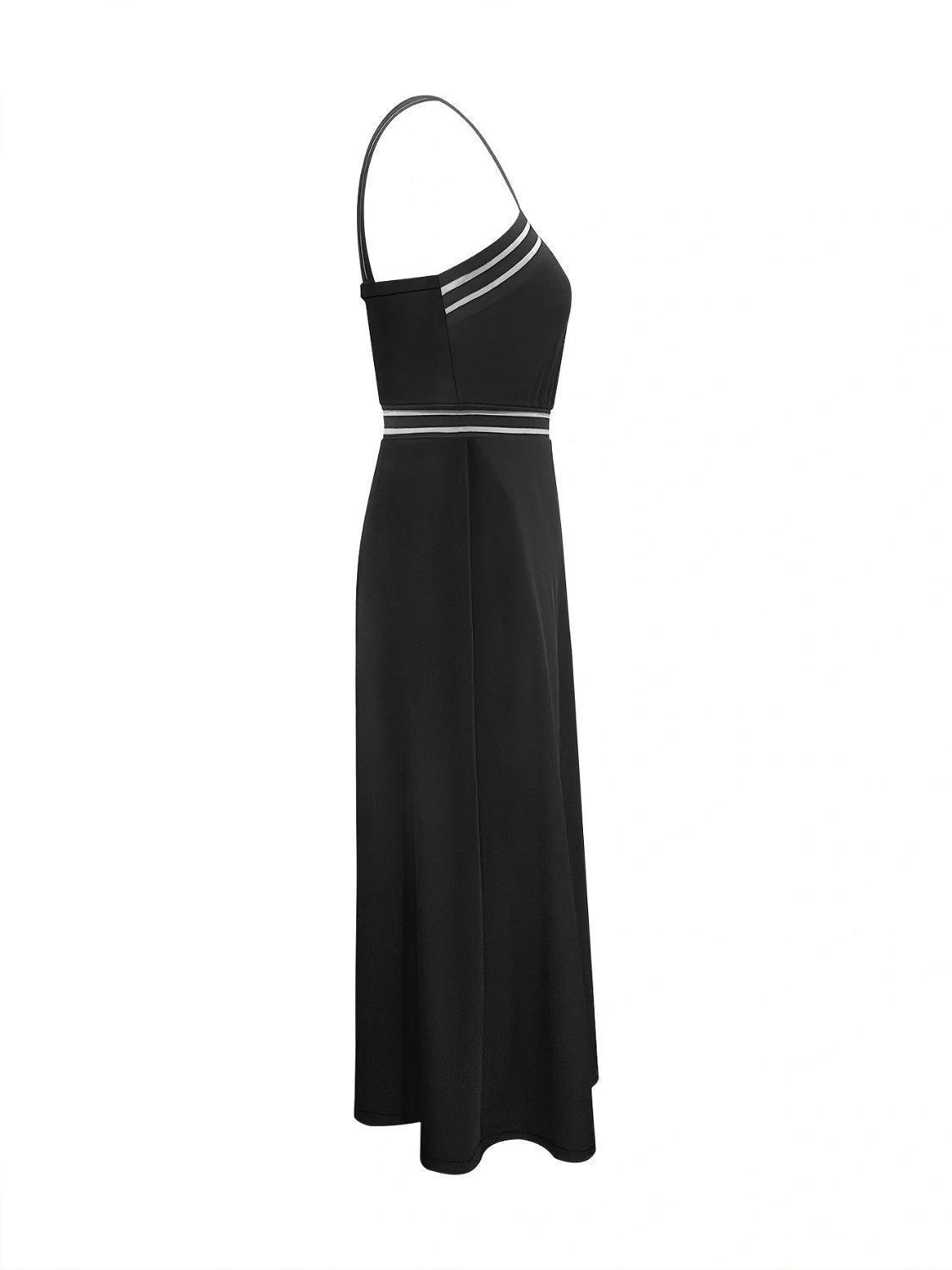 Crisscross Sleeveless Midi Dress - ClubOn