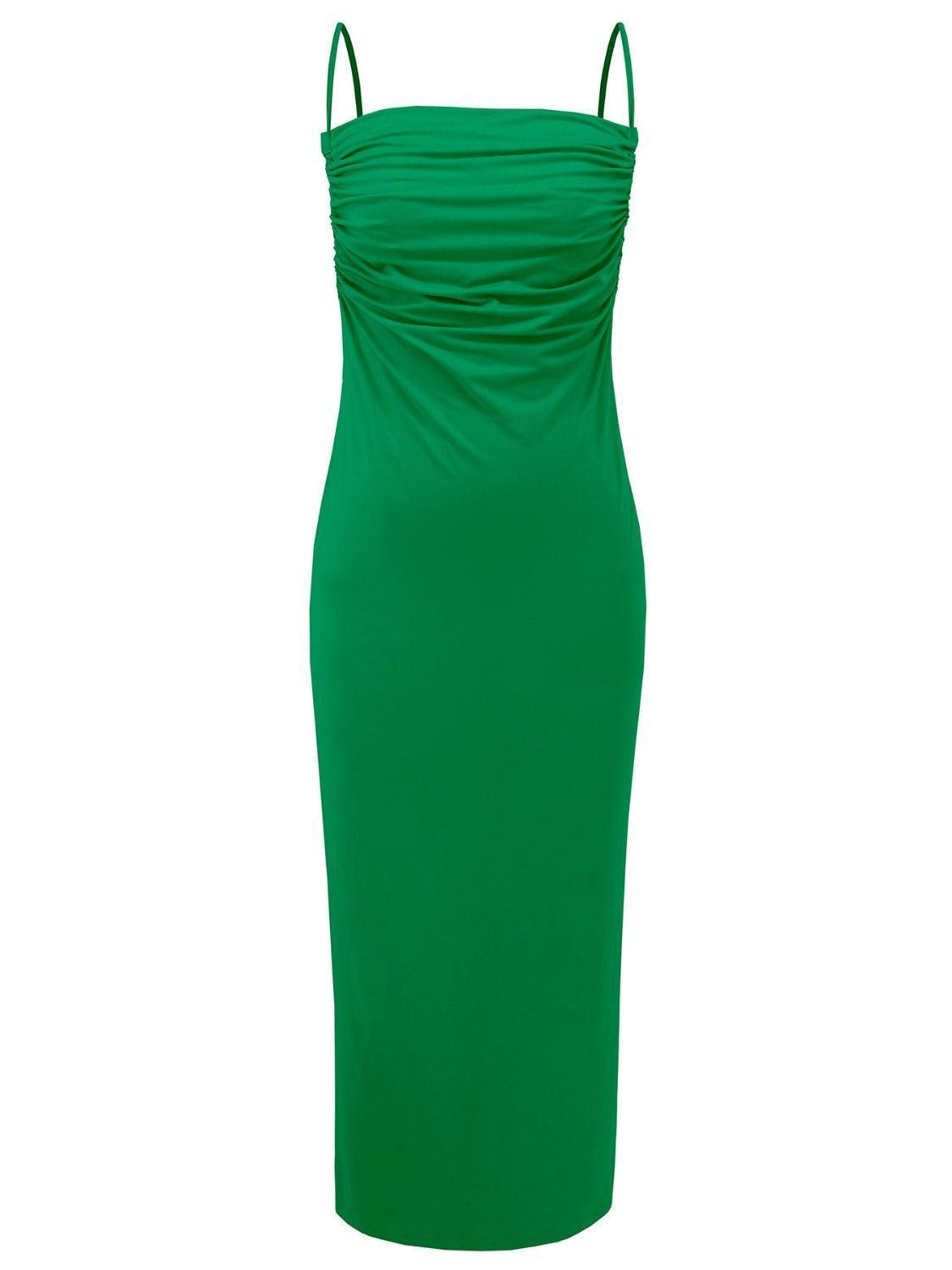 Backless Cowl Neck Sleeveless Cami Dress - ClubOn