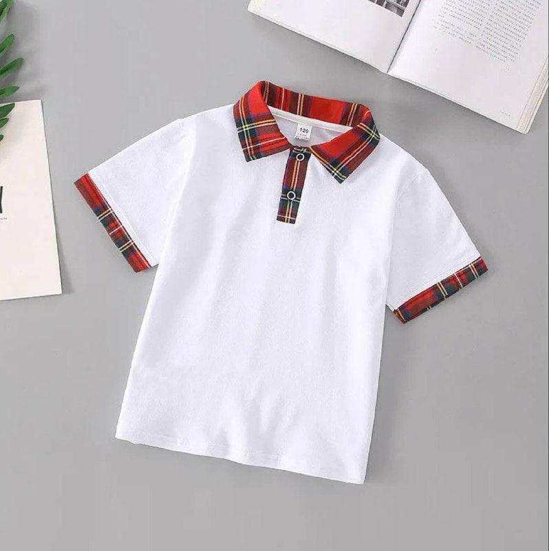 Summer Primary & Secondary School Uniform – White Short-Sleeved - ClubOn