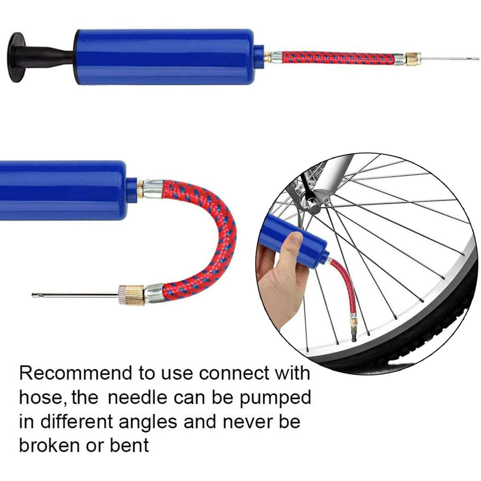 GIUGT Mini Hand Air Pump Ball Inflator Kit – Portable with Needle, Nozzle, Extension Hose for Basketball, Football, Soccer, Bike - ClubOn