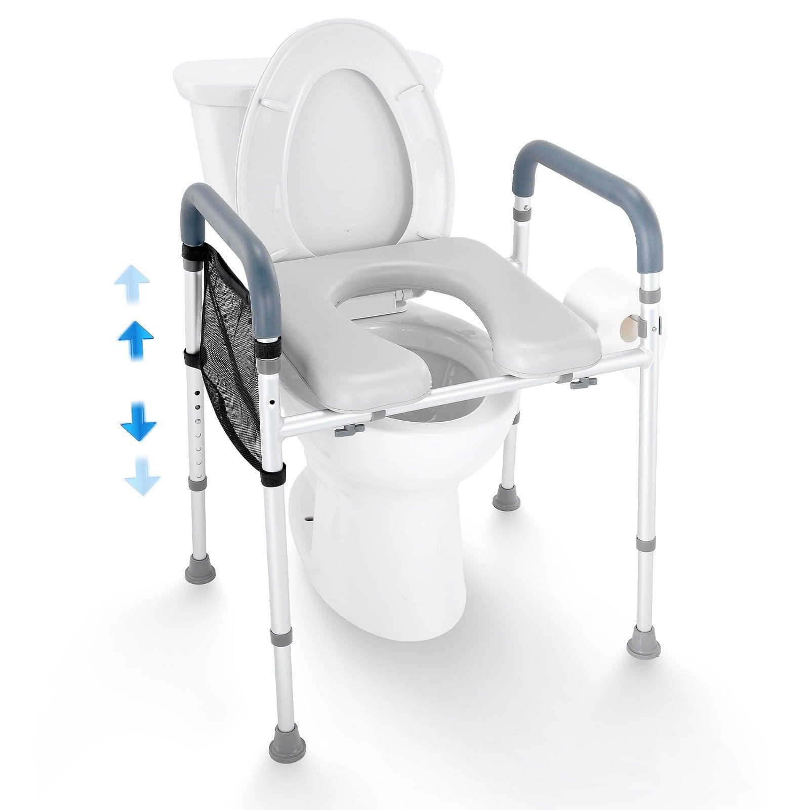 SKYSHALO Raised Toilet Seat - Adjustable 19.3