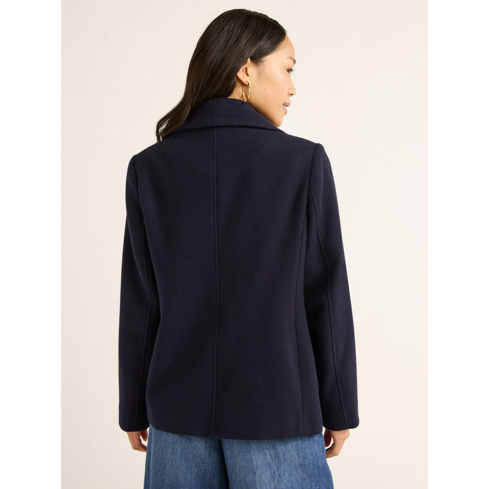 Free Assembly Women’s Double Breasted Peacoat, Midweight, Sizes XS-XXL | Classic & Warm - ClubOn