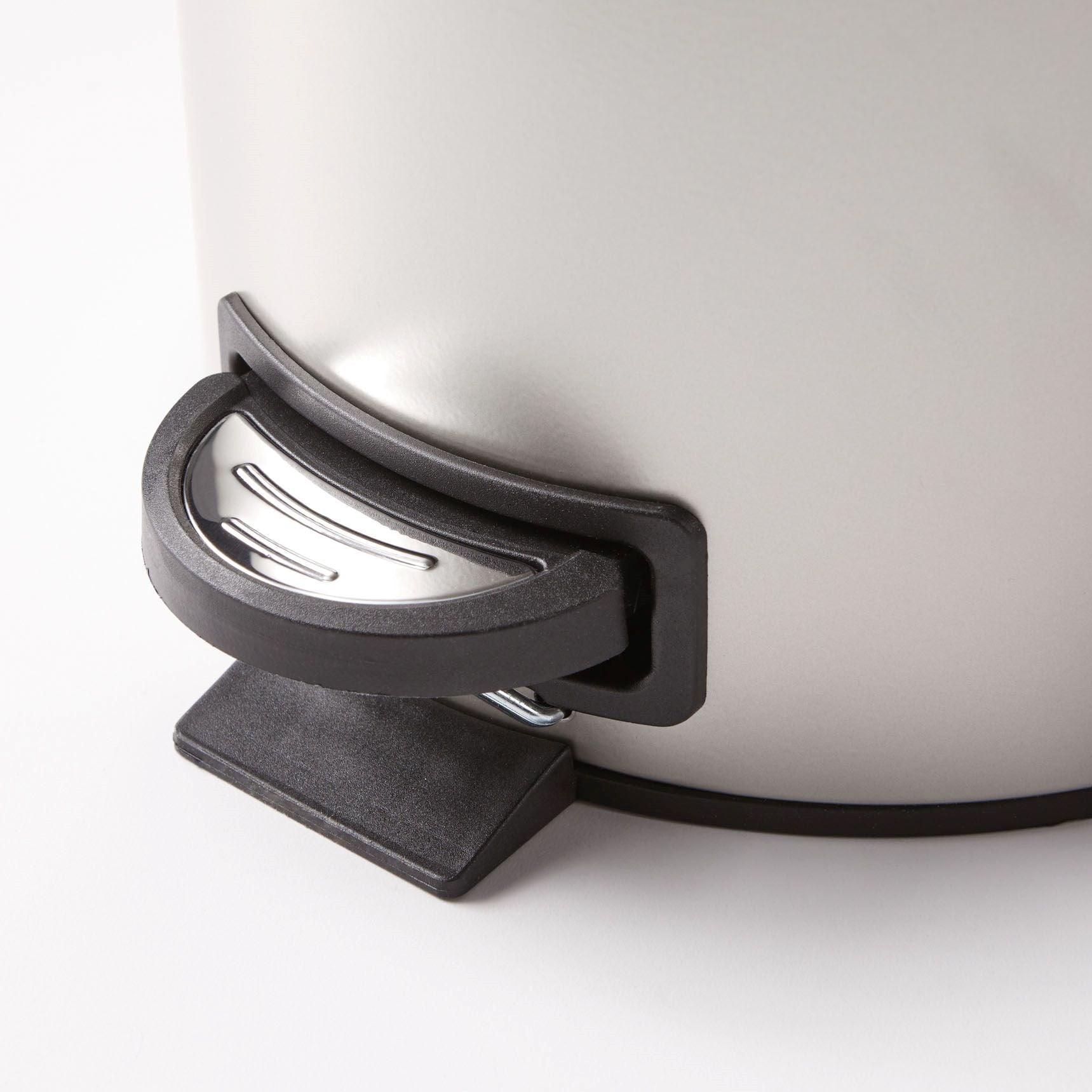 Better Homes & Gardens Satin Nickel 1.3-Gallon Metal Bathroom Waste Basket - ClubOn