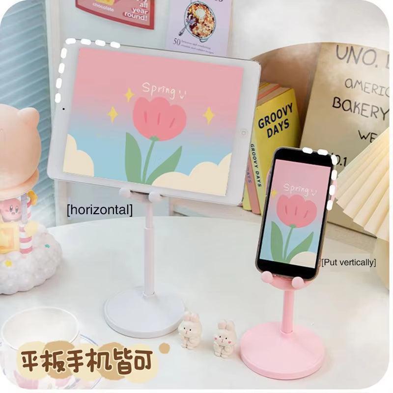 Pink Rabbit Phone Stand - Adjustable Desktop Holder - ClubOn