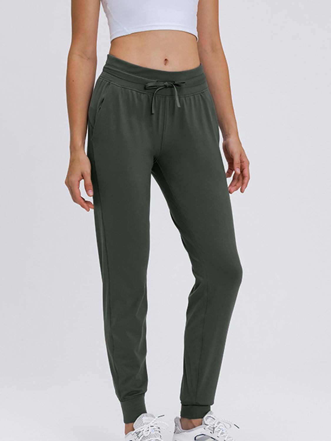 Millennia Double Take Tied Joggers with Pockets - ClubOn