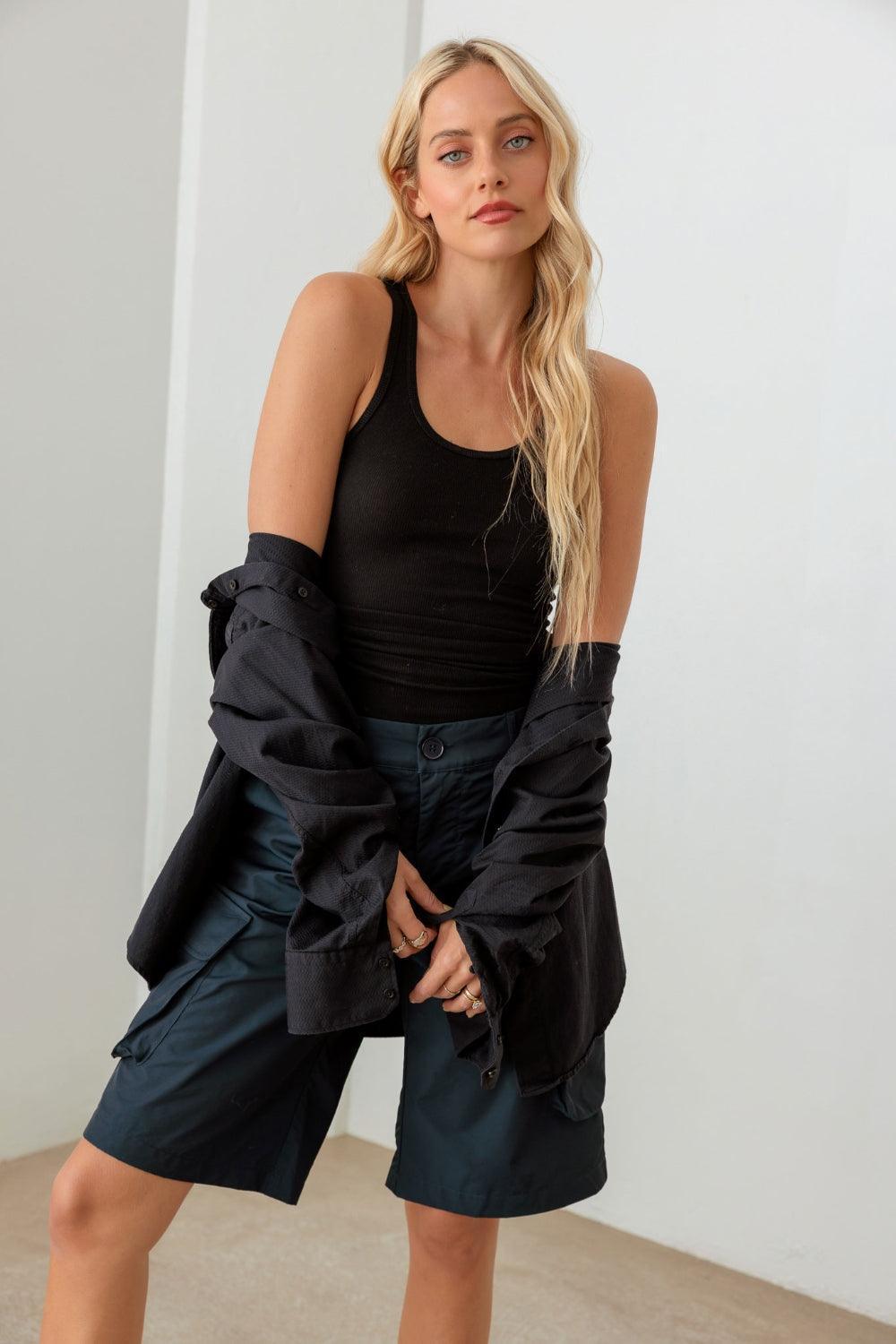 Navy Cargo Bermuda Shorts – Stylish & Practical - ClubOn