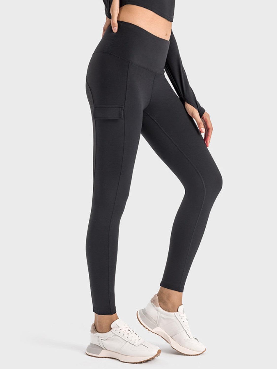 Millennia Wide Waistband Sports Leggings - ClubOn
