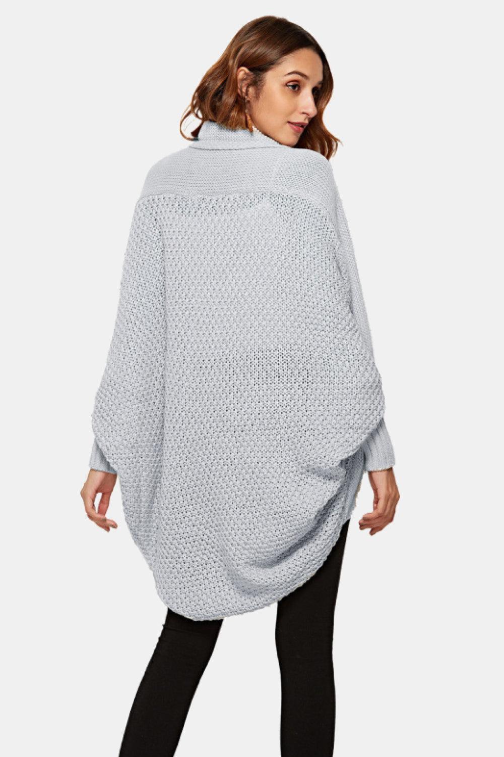 Angel Wings Open Front Dolman Sleeve Longline Cardigan - ClubOn