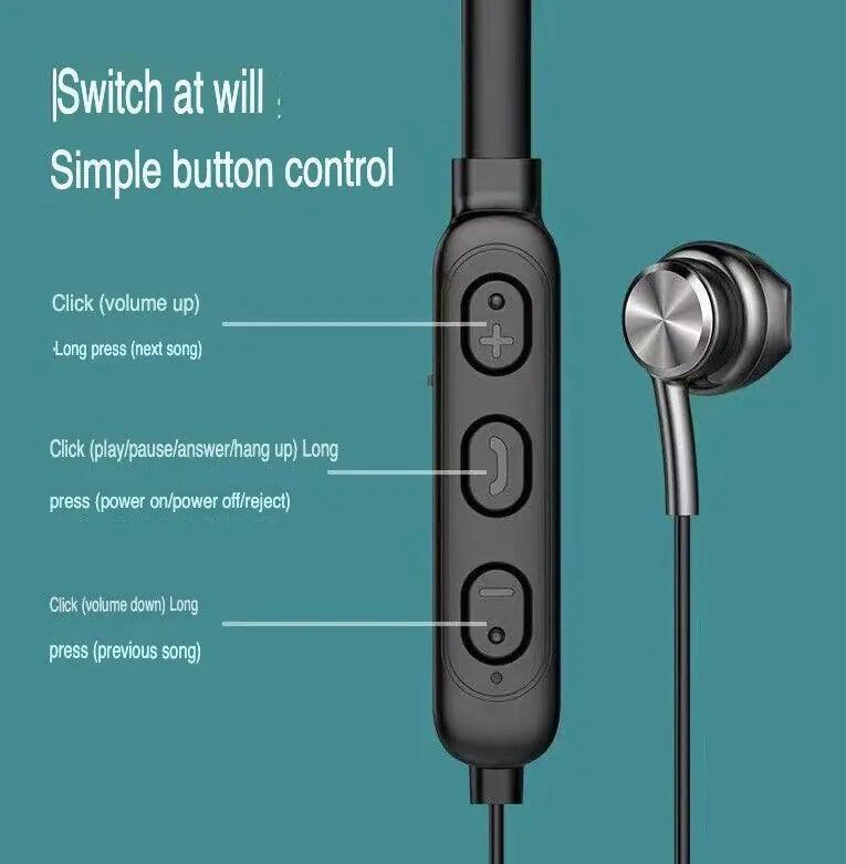 Waterproof Bluetooth 5.0 Earbuds Stereo Sport Wireless Headphones in Ear Headset - ClubOn