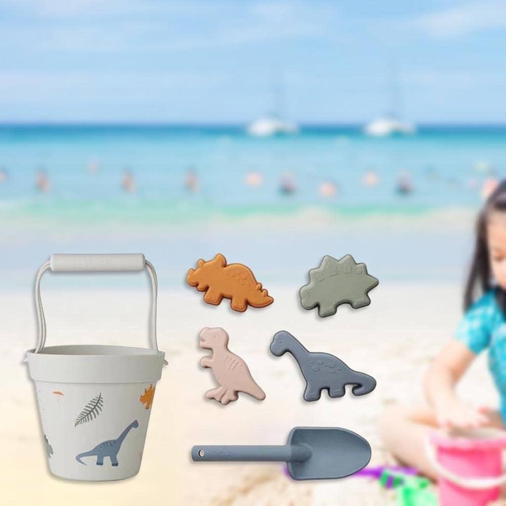 Silicone Beach Toys Set for Kids - Sand Molds & Water Play Tools - ClubOn