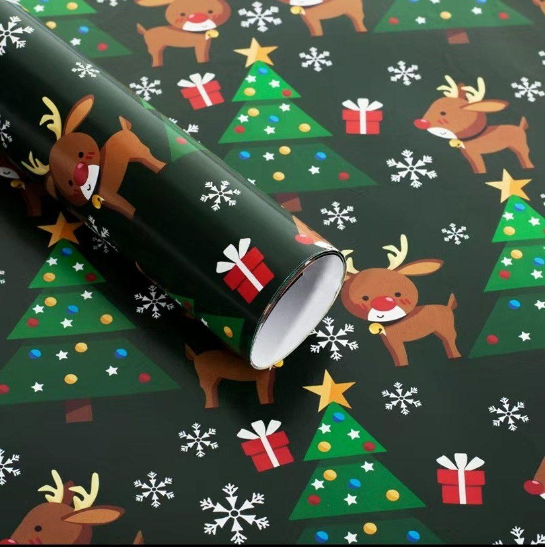 Christmas Gift Wrapping Paper – Festive Holiday & Birthday Wrap - ClubOn