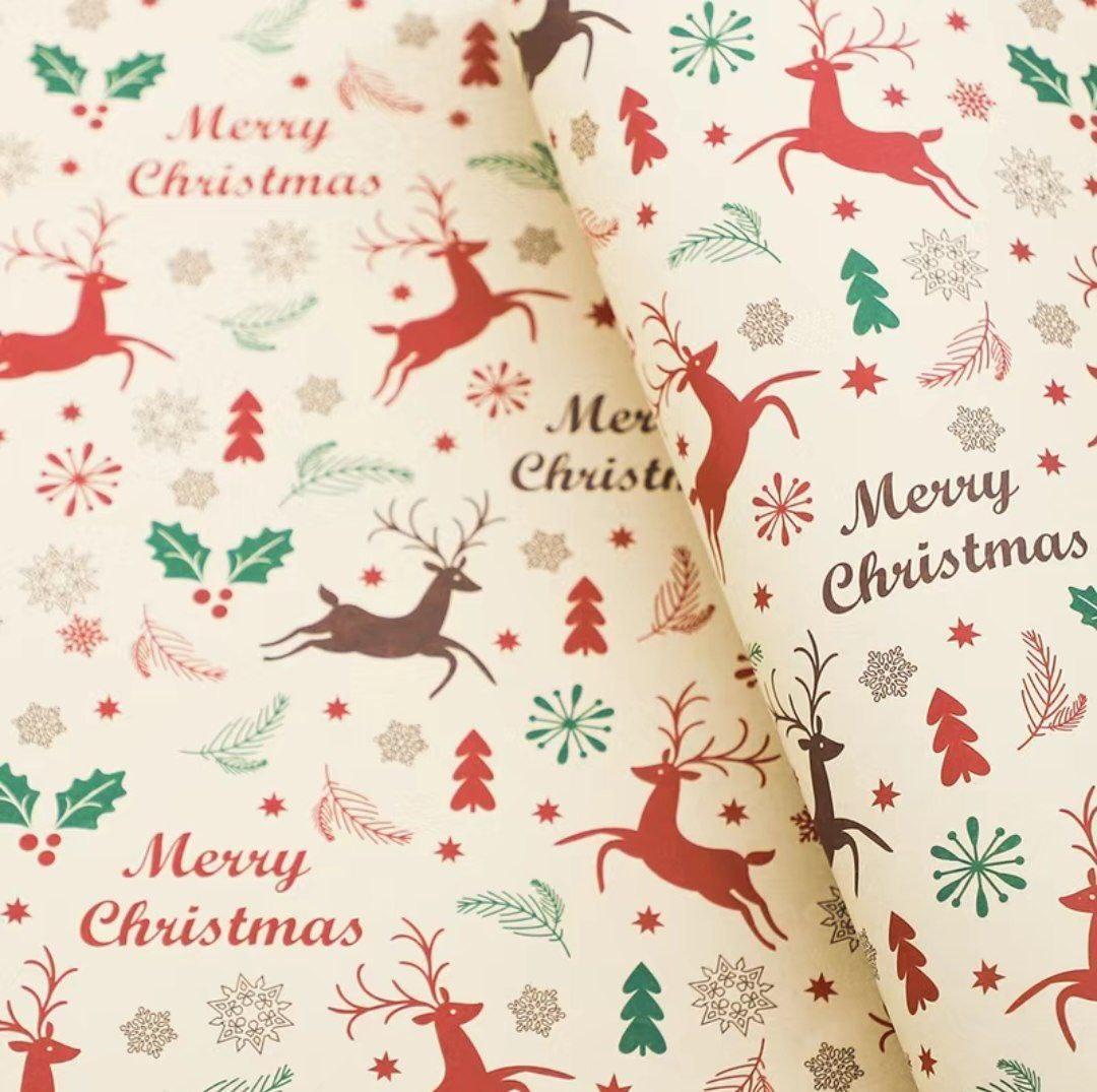 Christmas Gift Wrapping Paper – Festive Holiday & Birthday Wrap - ClubOn