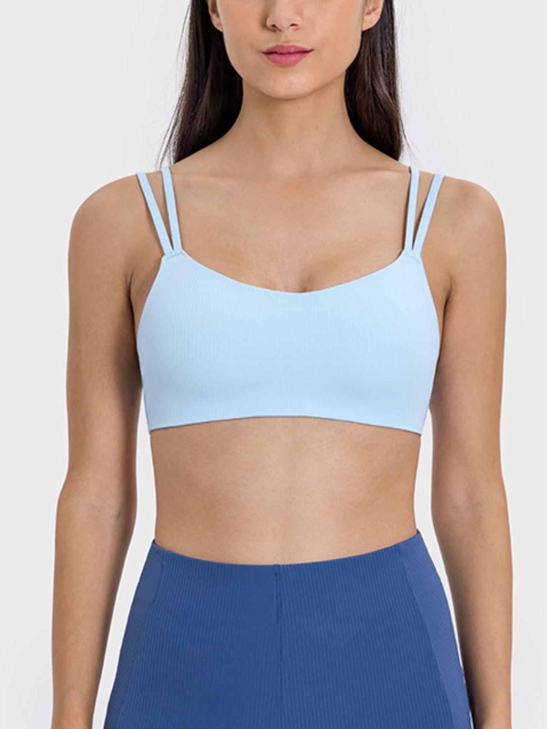 Millennia Scoop Neck Double Strap Active Cami - ClubOn