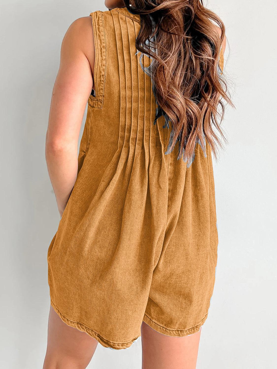 Tied Romper with Pockets - ClubOn