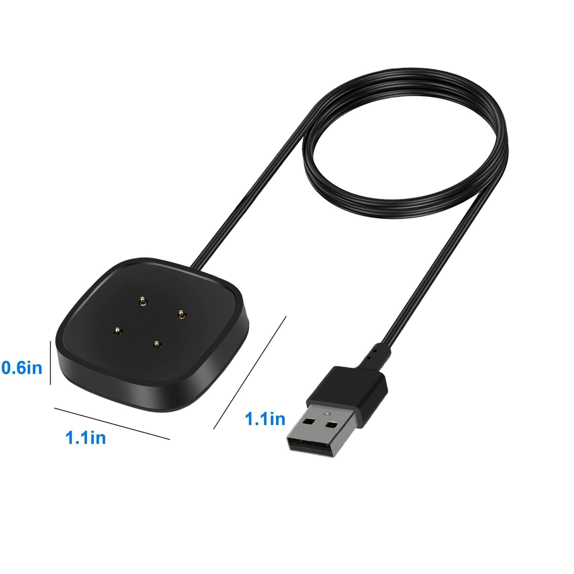 Charger Cable for Fitbit Sense 2/1 & Fitbit Versa 4/3 Smartwatch – TSV Replacement USB Charging Cord Base - ClubOn