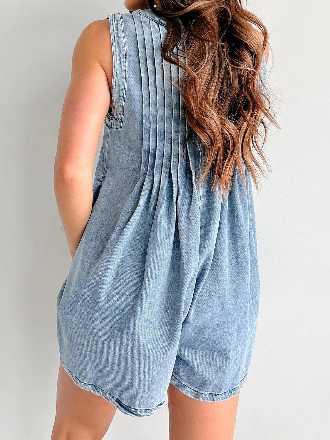 Tied Romper with Pockets - ClubOn