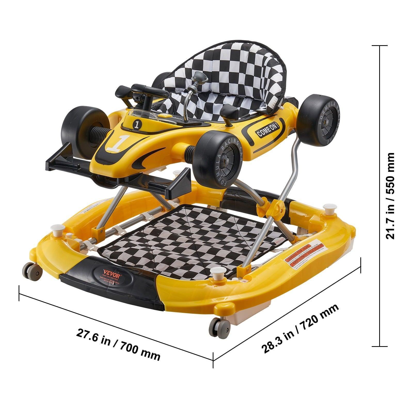 SKYSHALO 4-in-1 Baby Walker – Foldable, Height Adjustable with Wheels & Steering Wheel (6-24 Months) - ClubOn