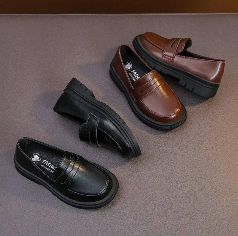 Children's Black Boys Uniform School Shoes – Fashionable & Soft - ClubOn