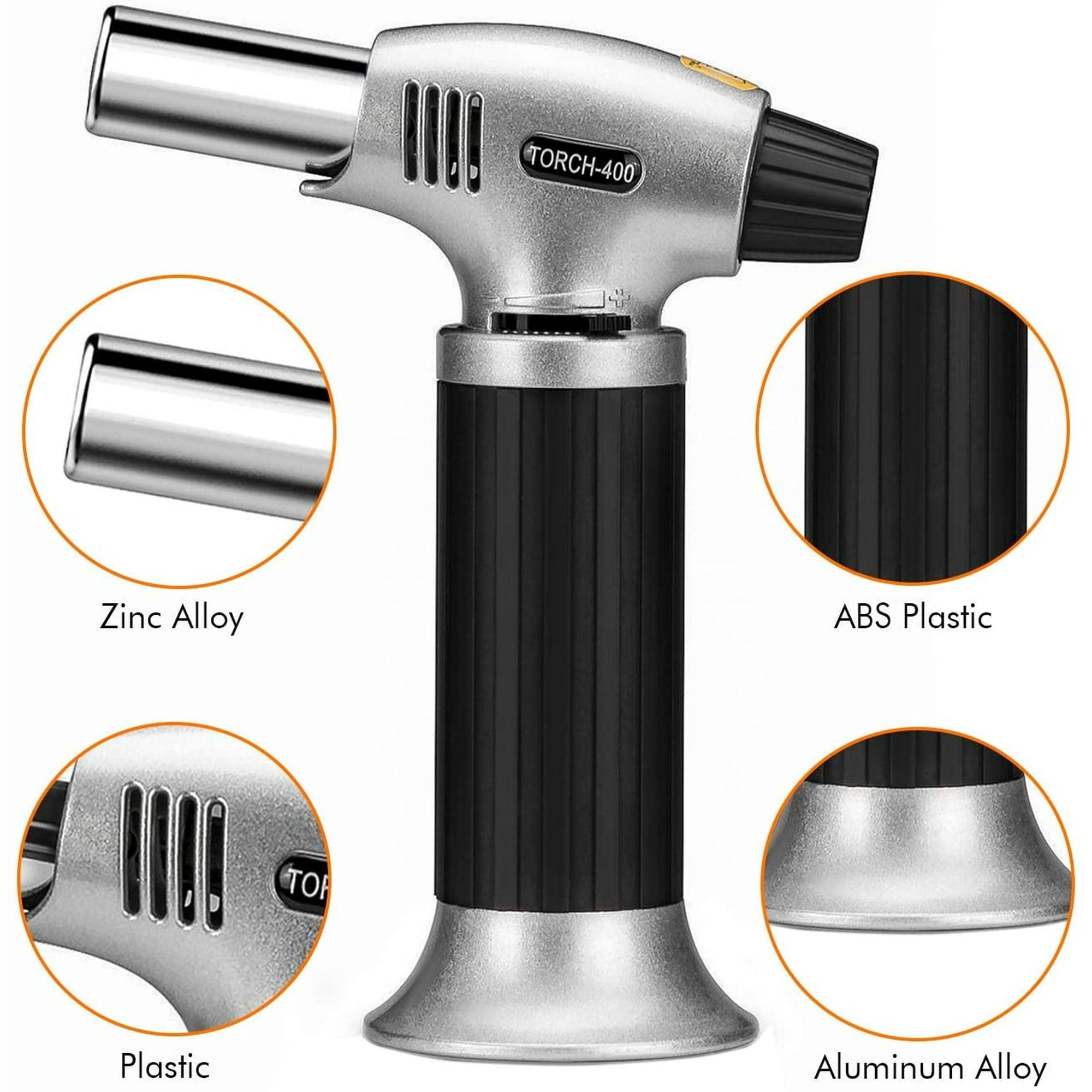 Culinary Butane Torch Lighter – Kitchen Blow Torch with Safety Lock & Adjustable Flame, Refillable Cooking Torch for Crème Brûlée & Baking - ClubOn