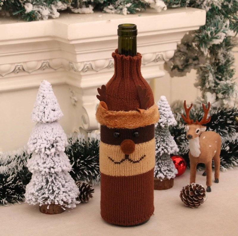 Old Man Snowman Wine Bottle Sleeve | Christmas Decorations - ClubOn