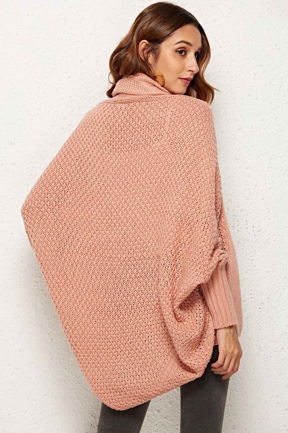 Angel Wings Open Front Dolman Sleeve Longline Cardigan - ClubOn