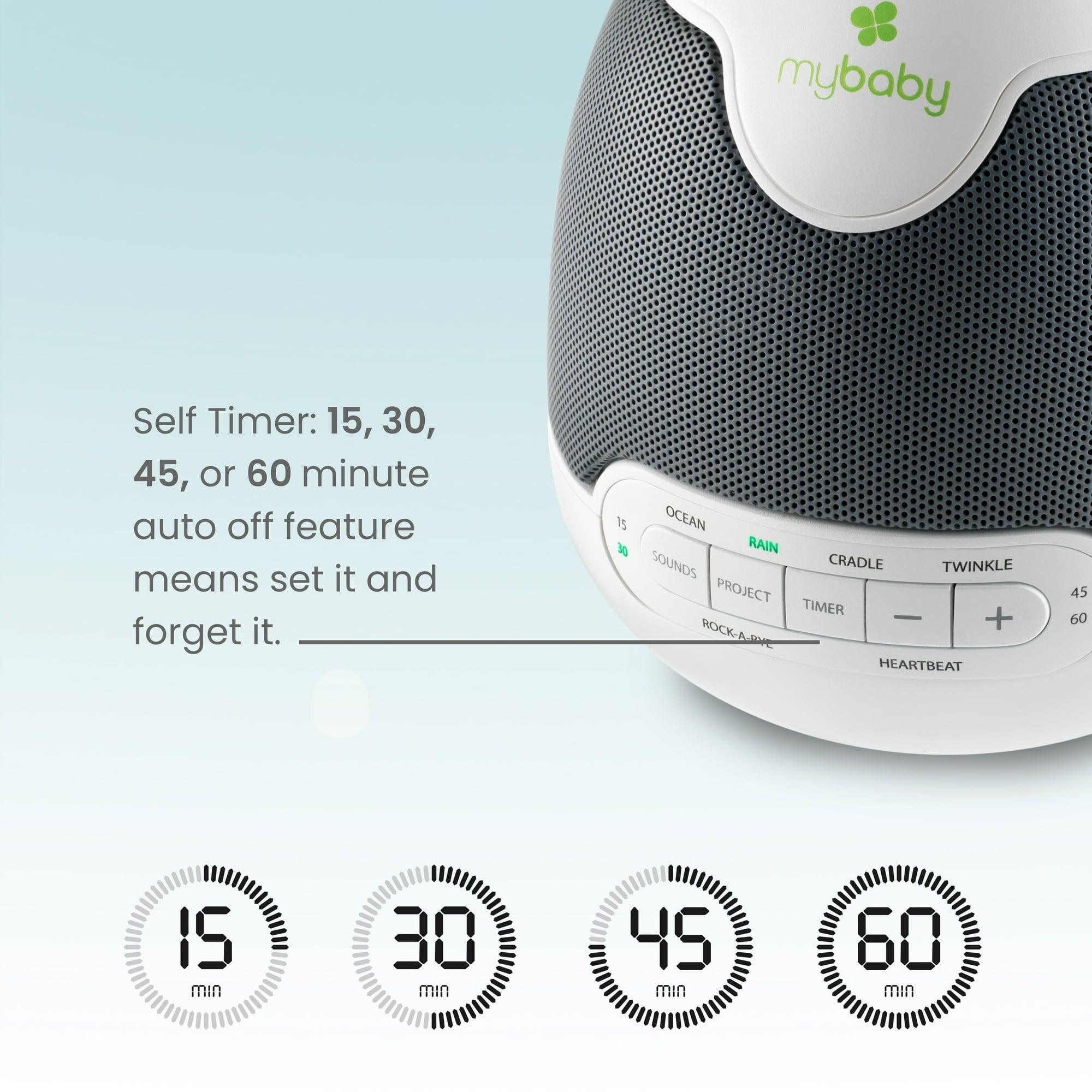 Homedics My Baby Lullaby Sound Spa Sound Machine and White Noise Machine – 6 Sounds, Lullabies, Projection, Auto-Off - ClubOn