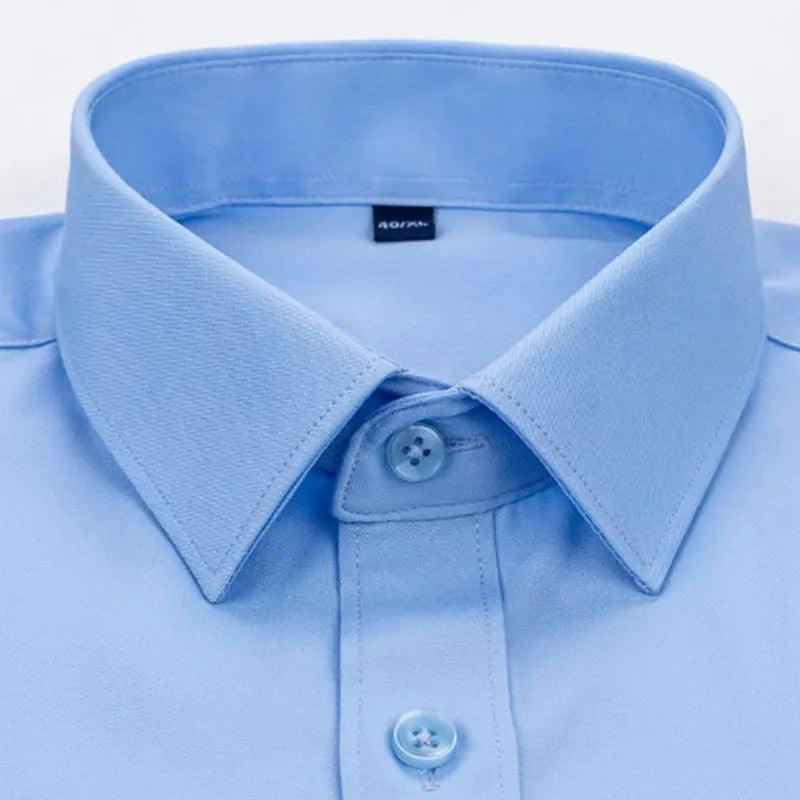 Men's Elastic Wrinkle-Free Shirt - Business Casual Style - ClubOn