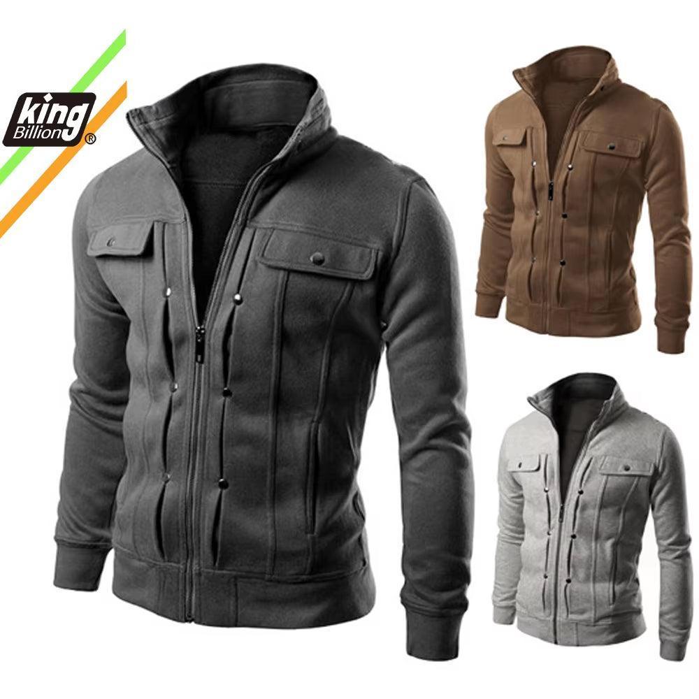 Men's Fleece Hoodie Cardigan - Hooded Pullover Sweatshirt Jacket - ClubOn