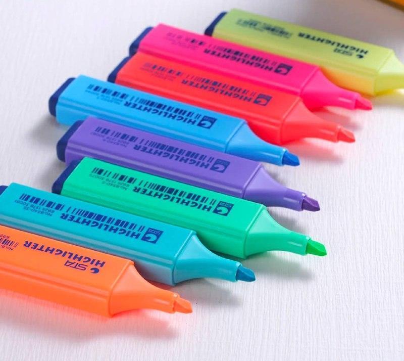 Highlighter Marker Pen – Water-Based Pigment Set - ClubOn