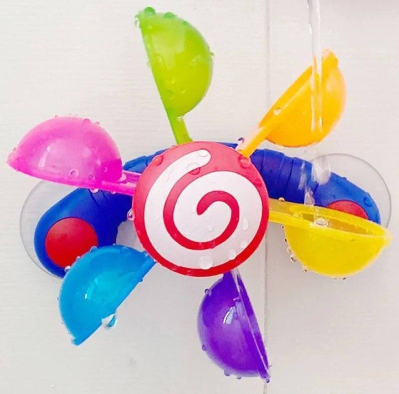 Colorful Waterwheel Baby Bath Toys – Sucker Bathing Toy for Tub - ClubOn