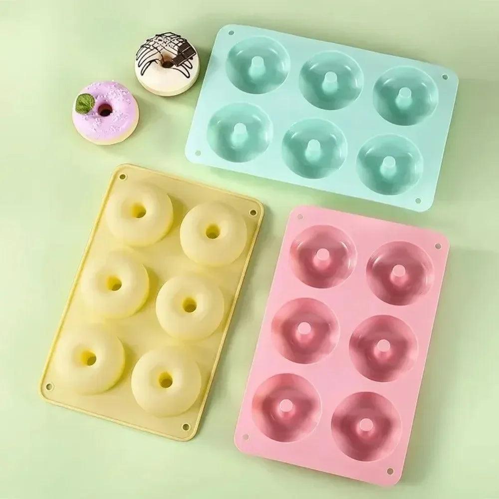 Silicone Donut Cake Mold – High Temperature Resistant Baking Tray for Donuts & Biscuits - ClubOn