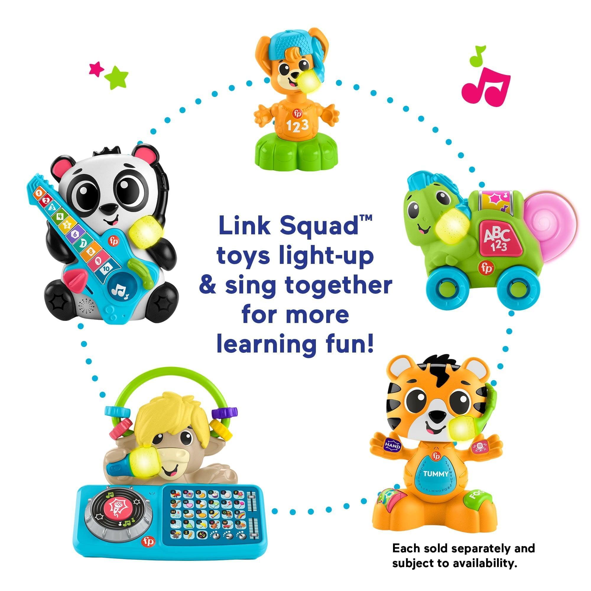 Fisher-Price Link Squad Crawl ‘n Colors Chameleon Learning Toy with Music & Lights – Infant 9+ Months - ClubOn