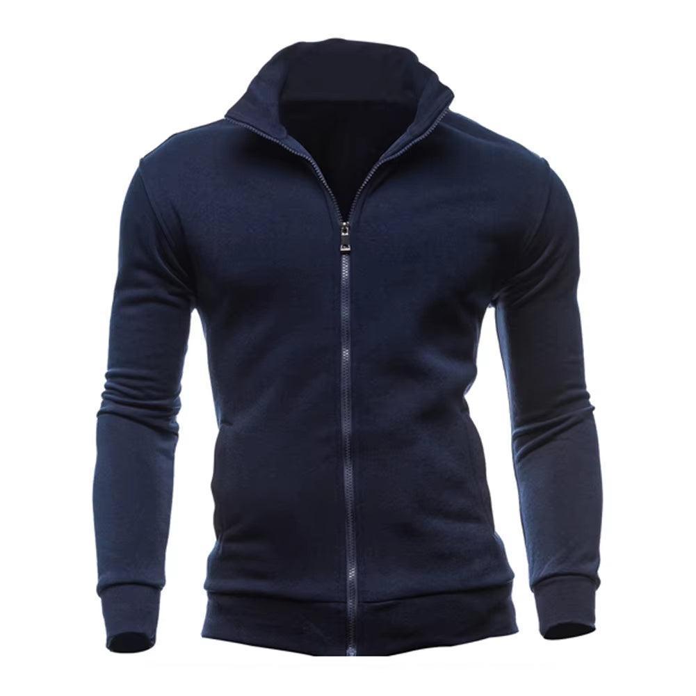 Men's Slim Fit Hooded Zipper Jacket - Thicken Warm Hoodie Coat - ClubOn