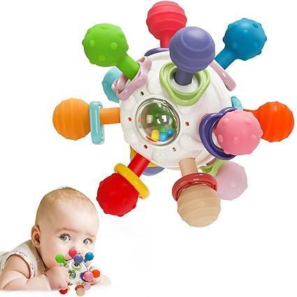 TOHIBEE Baby Montessori Sensory Toys for 0-18 Months, Food Grade Teething Toys for Infants - ClubOn