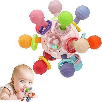 TOHIBEE Baby Montessori Sensory Toys for 0-18 Months, Food Grade Teething Toys for Infants - ClubOn