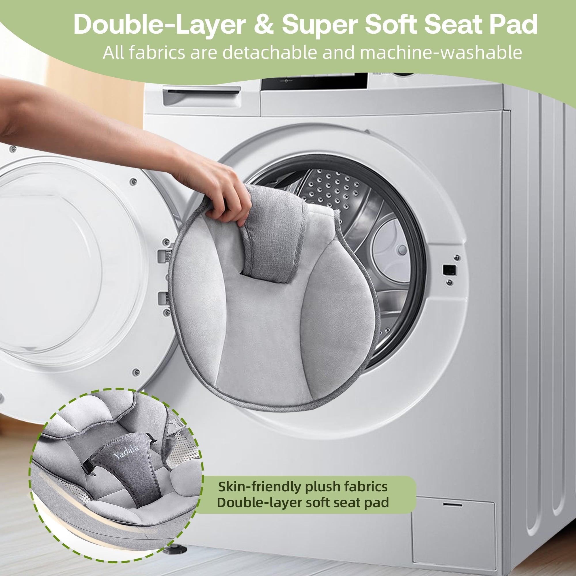 Baby Swing for Infants, Bluetooth Electric Baby Rocker Bouncer – Intelligent Auto Swing with 5 Speeds, Gray - ClubOn