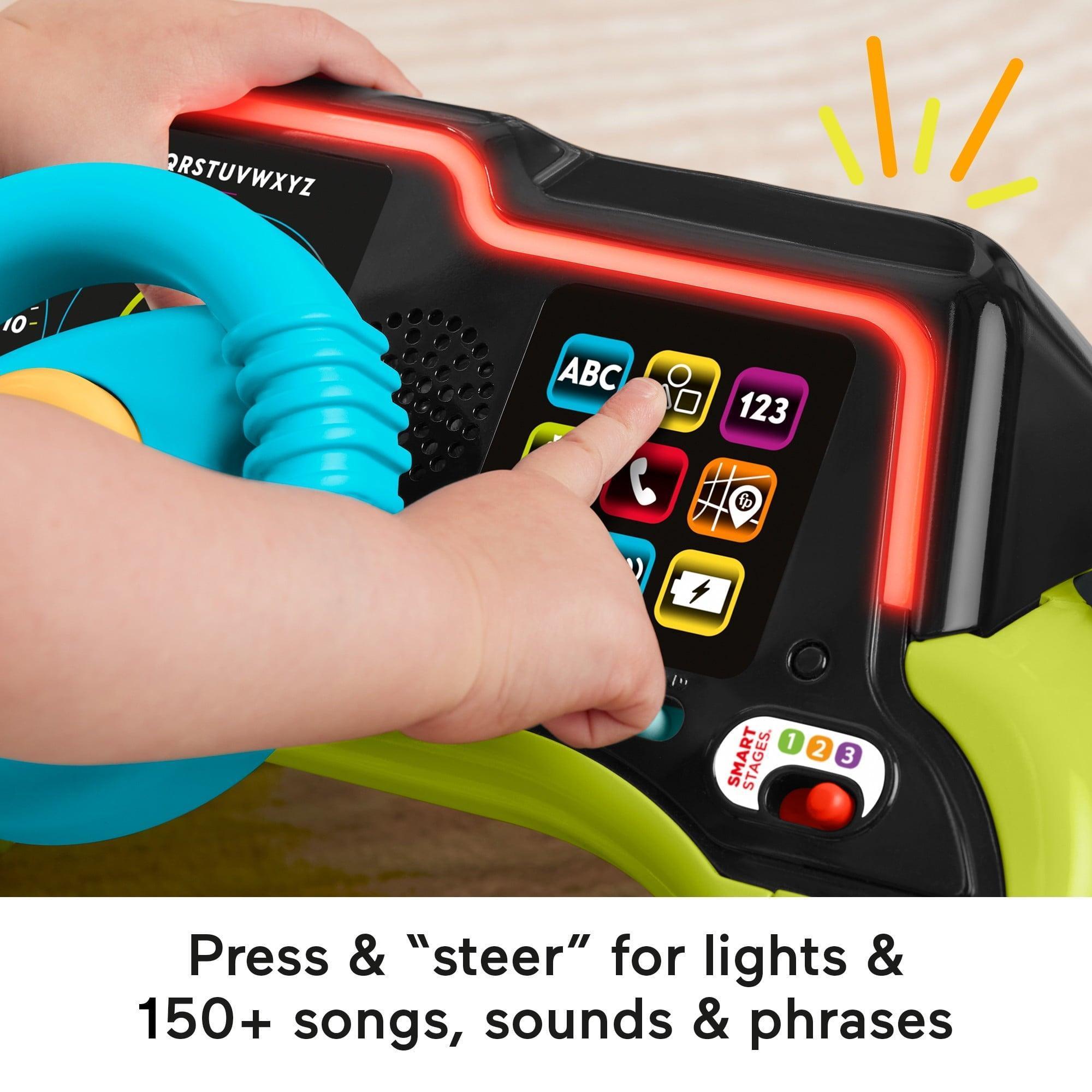Fisher-Price Laugh & Learn Sit & Steer Driver Activity Center – Learning Toy for Infants & Toddlers - ClubOn
