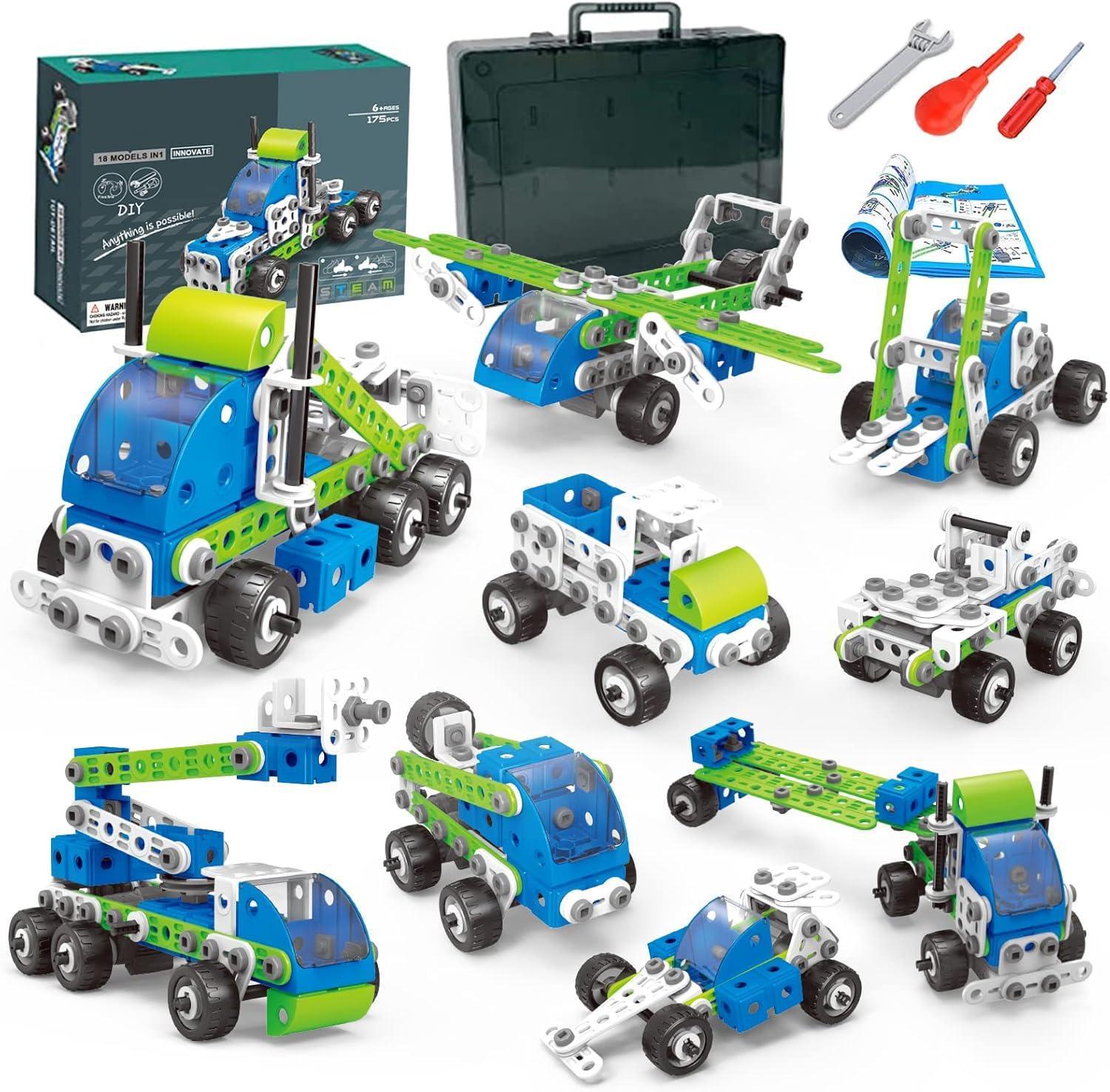 HISTOYE Building Toys for Kids - Erector Set for Ages 4-8 - ClubOn