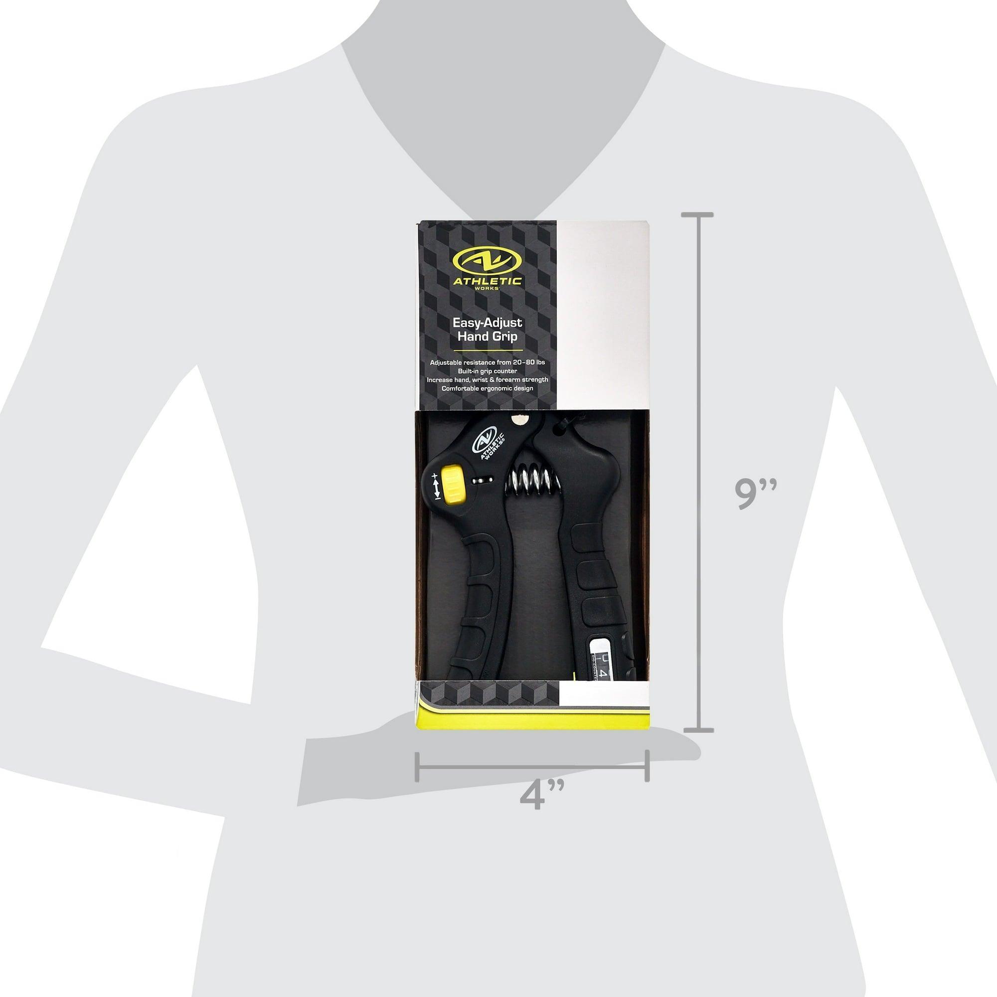 Athletic Works Adjustable Hand Grip Exerciser – Wrist and Forearm Strength, One-Size - ClubOn