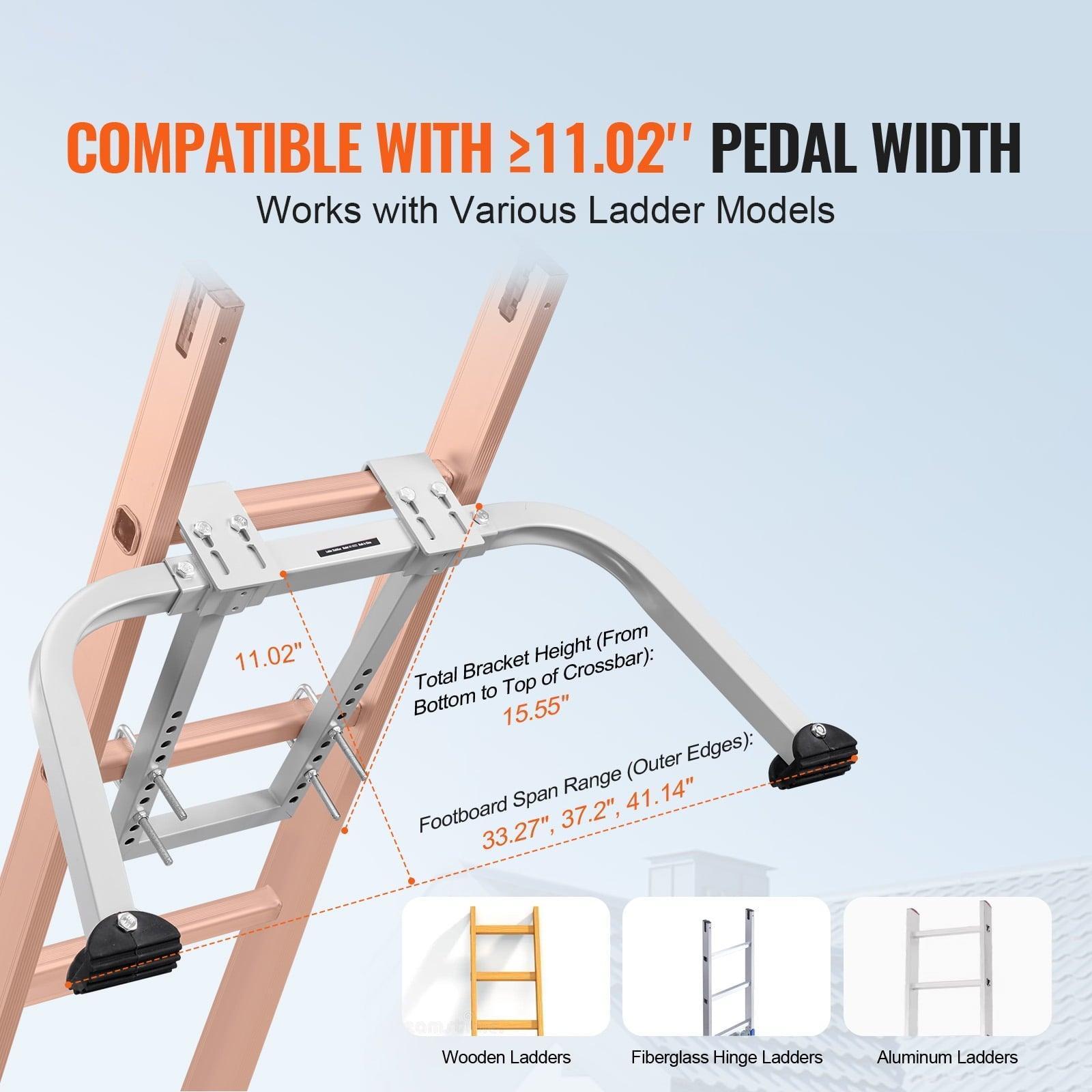 SKYSHALO Ladder Support – Durable Steel Roof Hook with Wing Span/Wall Extension, Secure Standoff Arms for Gutter Stability - ClubOn
