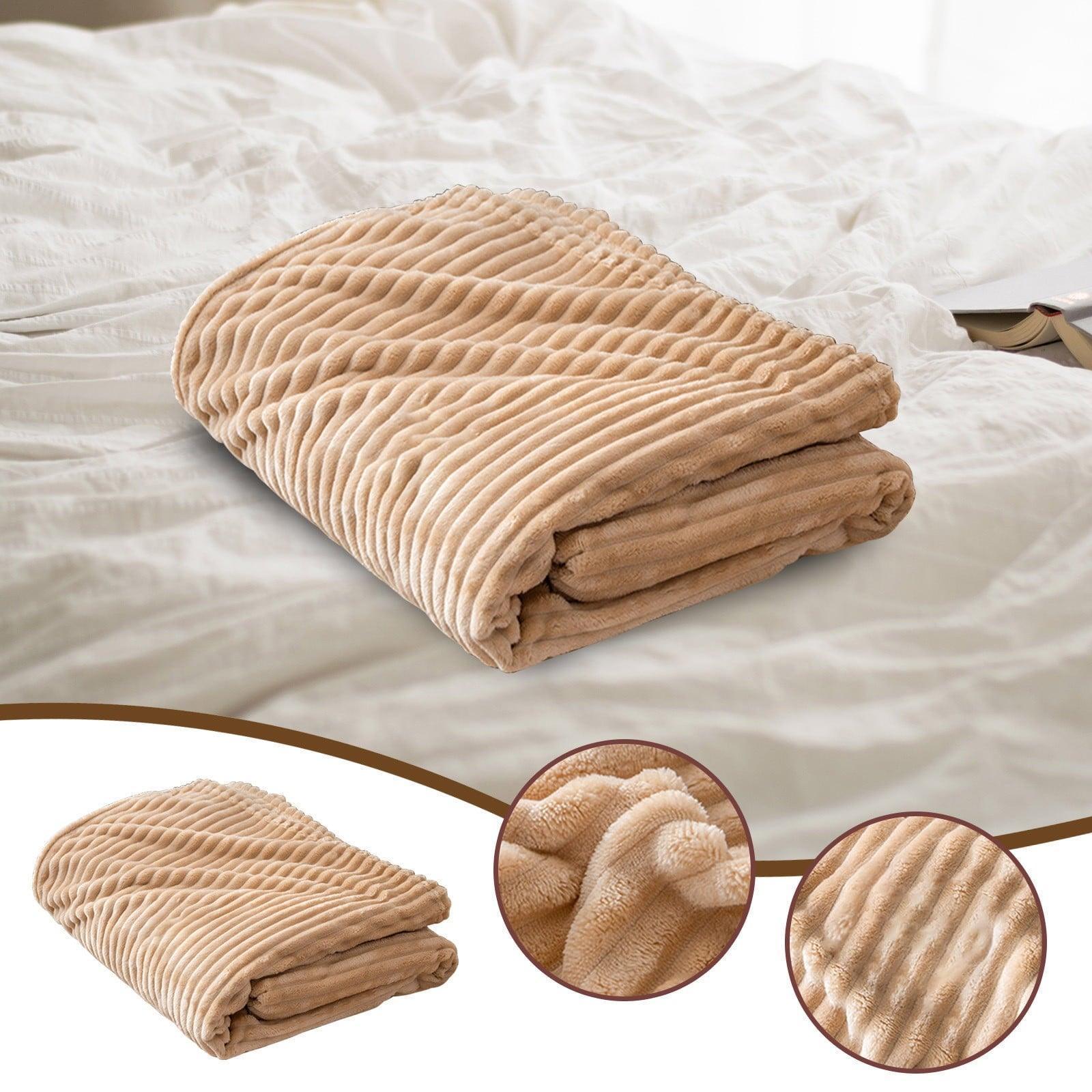 Large Sherpa Fleece Blanket – Warm Fur Throw for Sofa & Bed - ClubOn