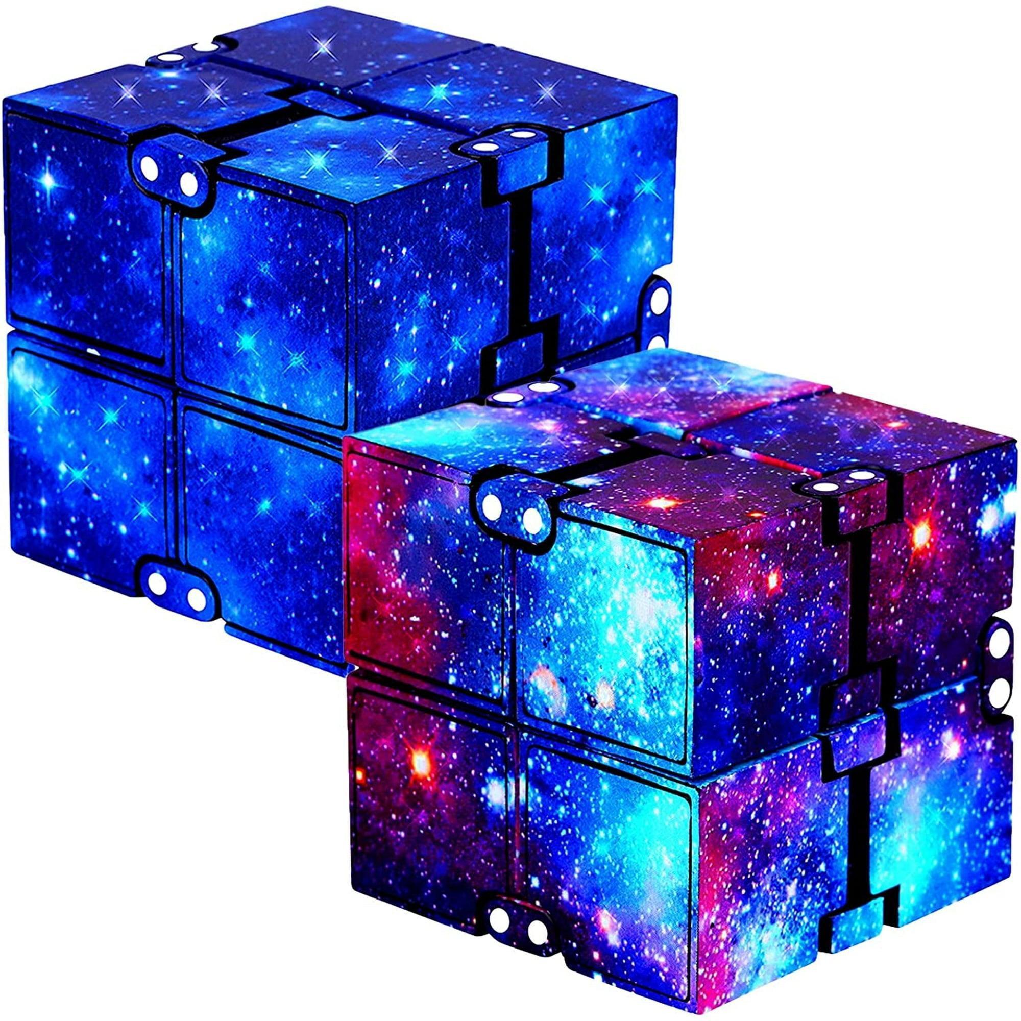 Infinity Cube 3 Pack Fidget Cube Toy – Stress & Anxiety Relief for Adults and Kids, Hand-Held Magic Puzzle Flip Fidgeting Finger Toys for ADD, ADHD, and Relaxation - ClubOn