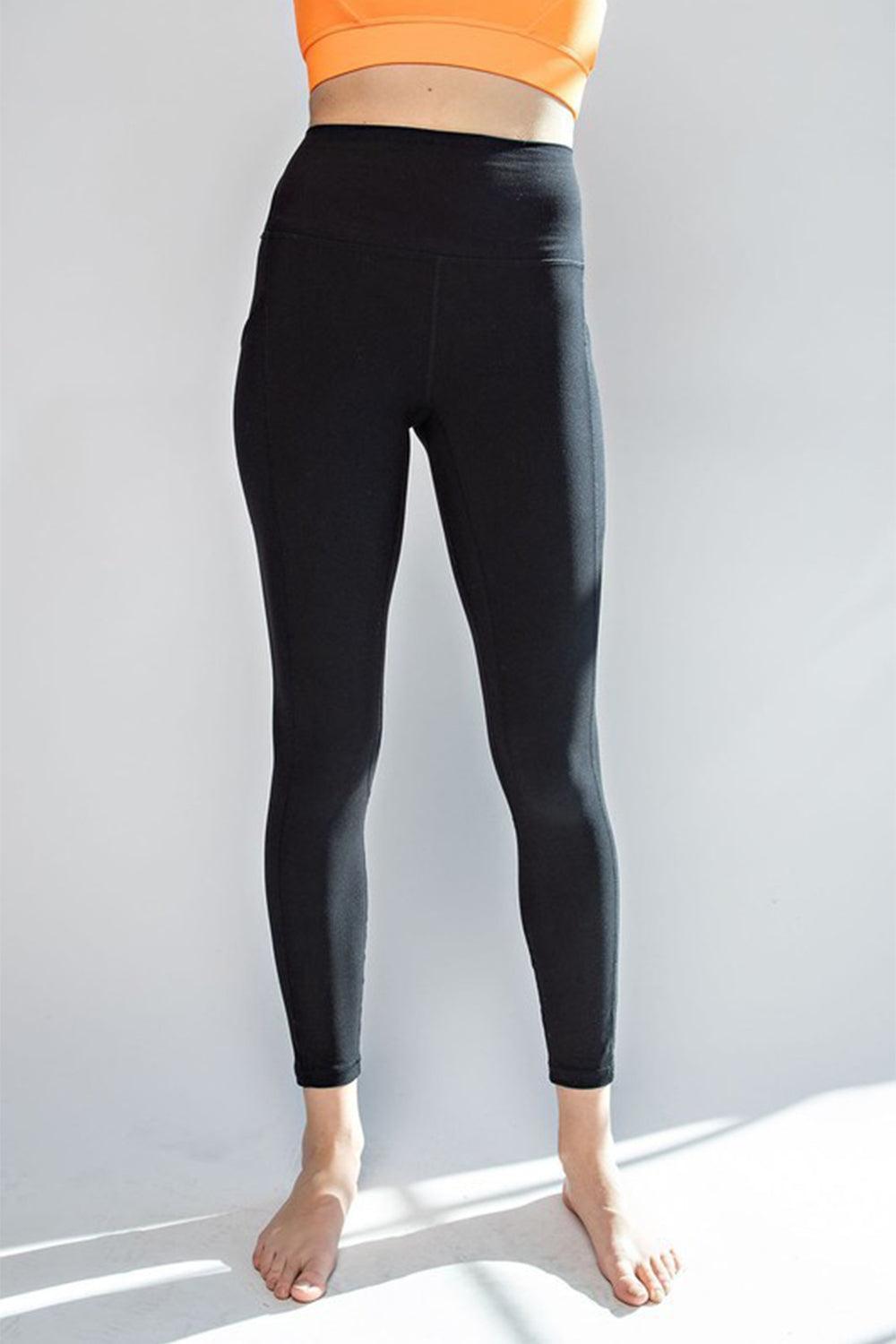 Faith Apparel High Waist Wide Waistband Leggings - ClubOn