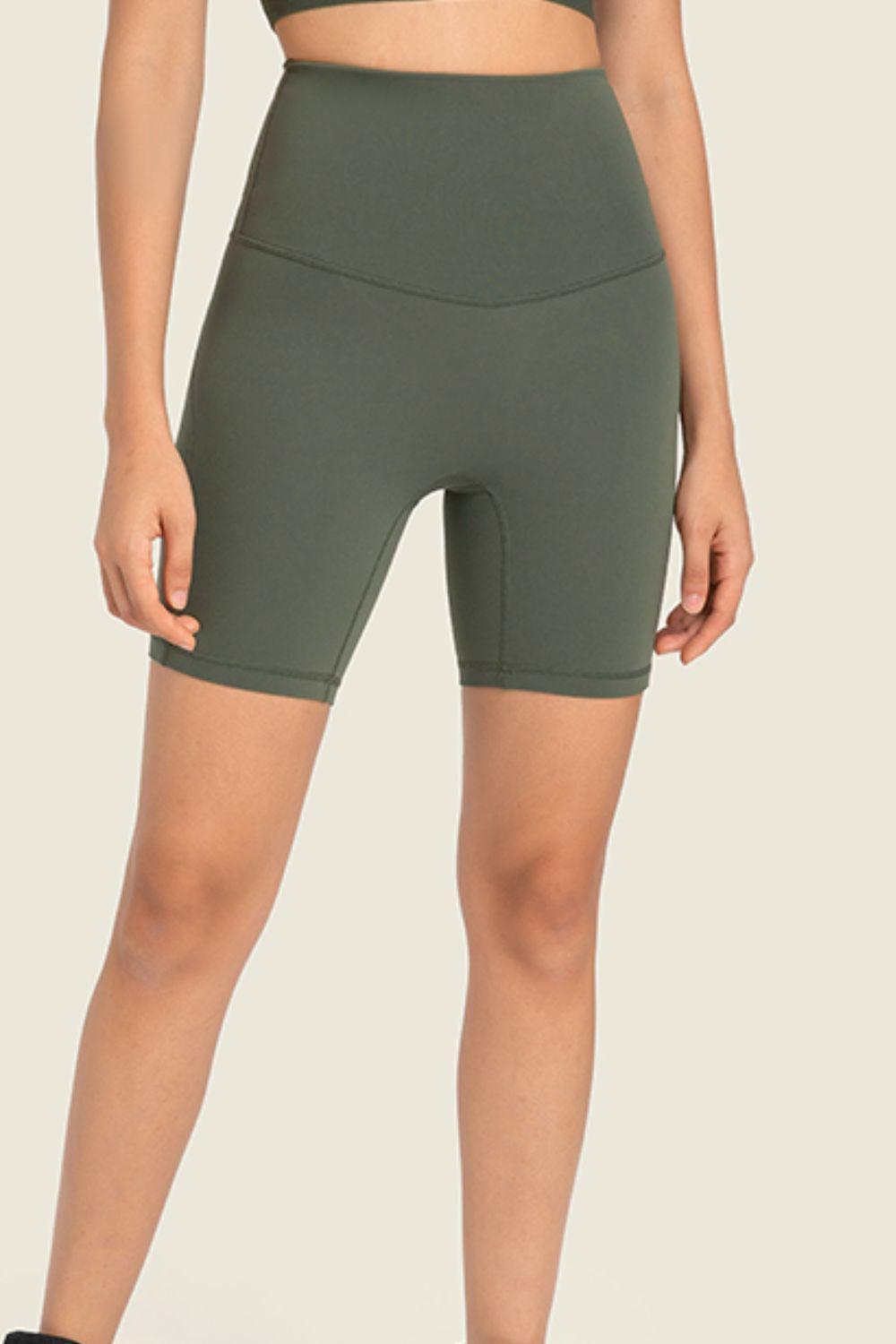Millennia Seamless High-Rise Wide Waistband Biker Shorts - ClubOn
