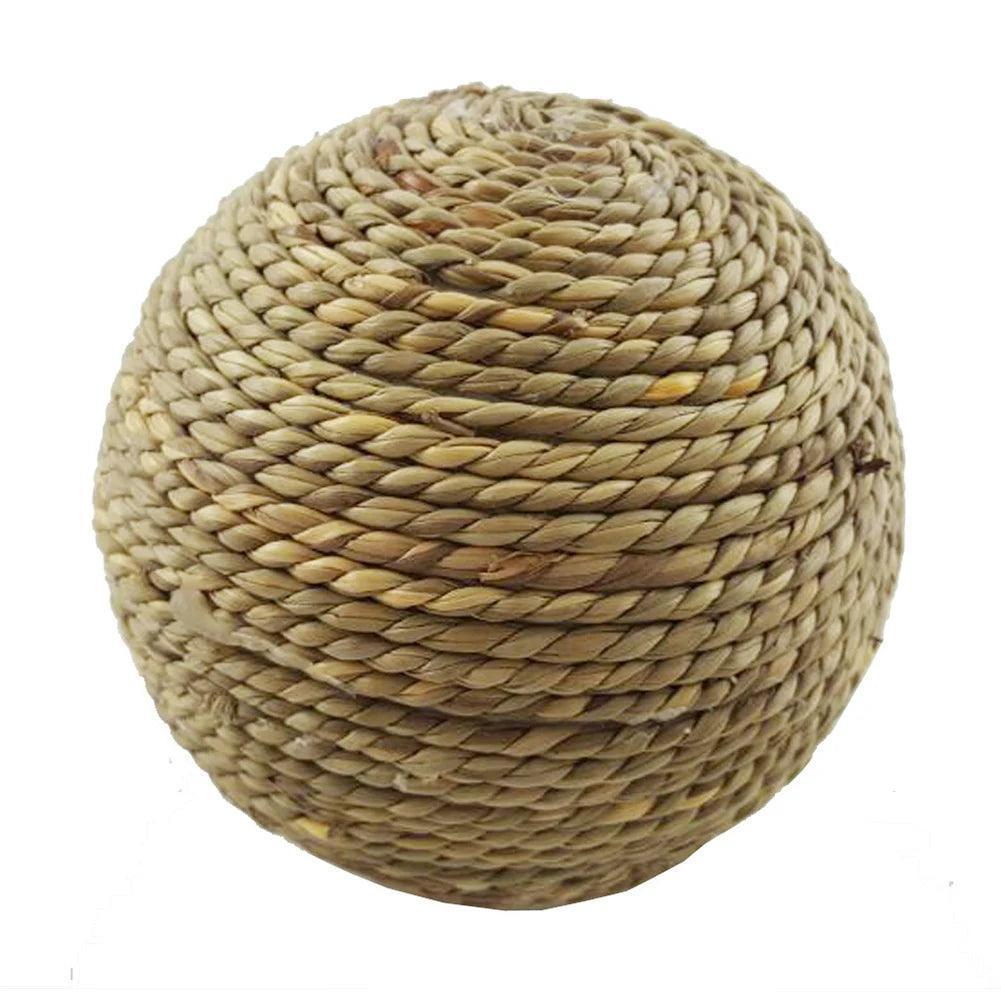 Natural Grass Ball Chew Toy for Small Pets - ClubOn