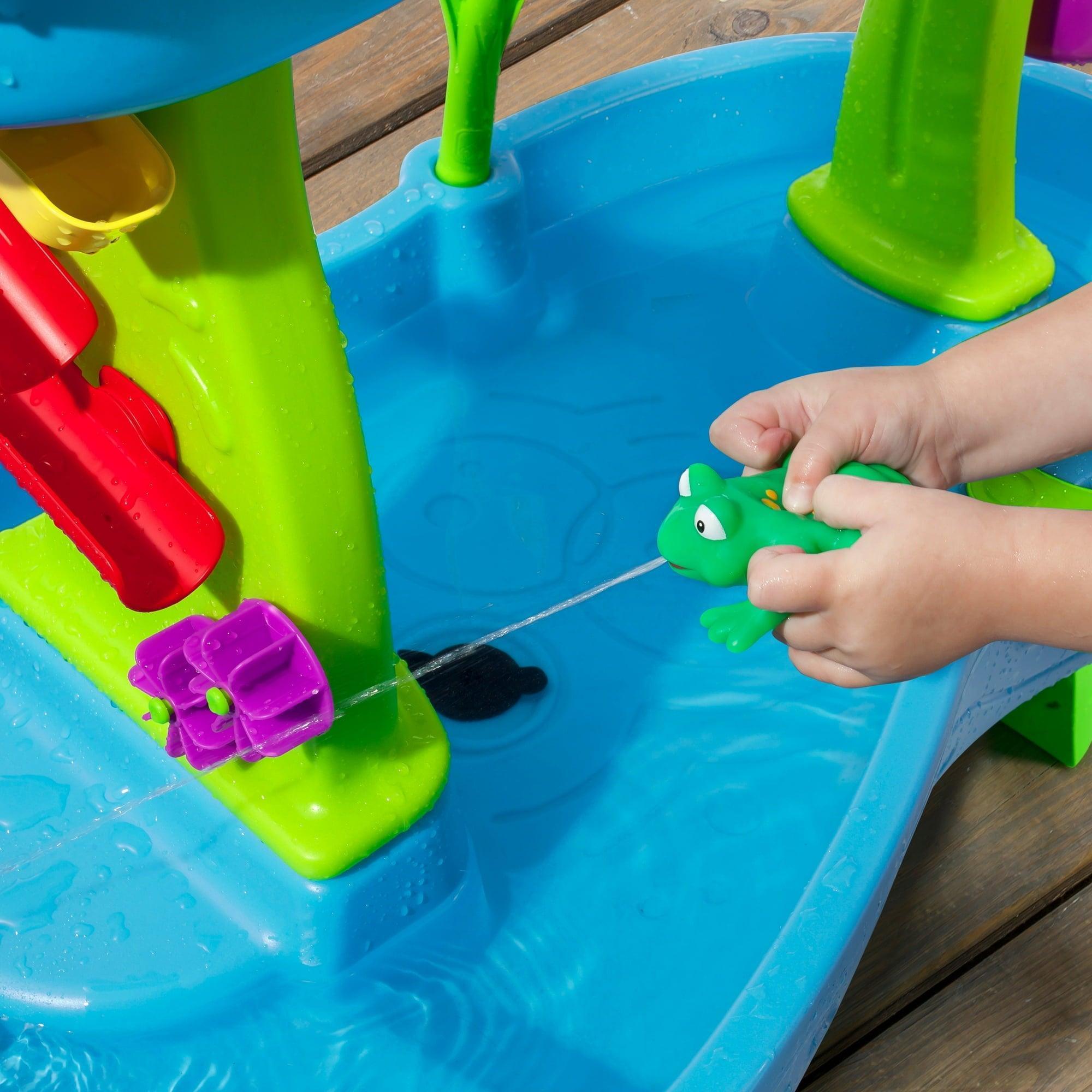 Step2 Rain Showers Splash Pond – Blue Plastic Water Table for Toddlers - ClubOn
